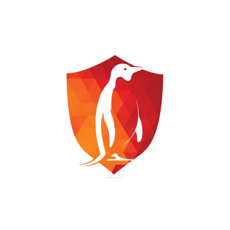 Creative Penguin Logo Template vector icon illustration designのイラスト素材