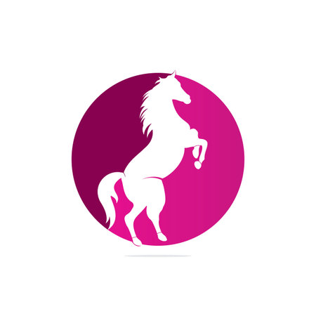 Horse vector  design. Horse icon vector  design template.のイラスト素材