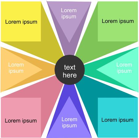 Colorful business presentation templateのイラスト素材
