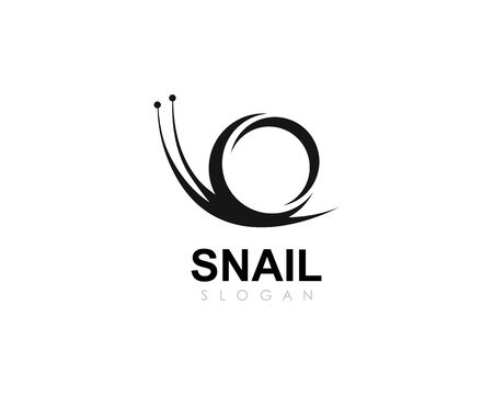snail logo template vector icon illustration designのイラスト素材