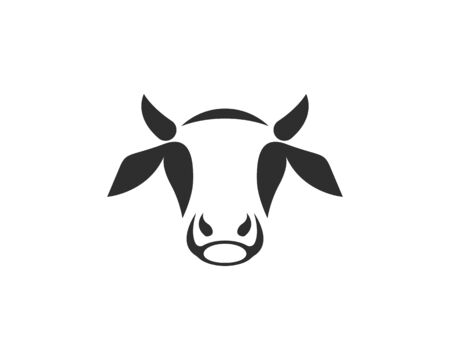 Vector of cow design on white background. Vector illustration. Farm Animals. - Vectorのイラスト素材