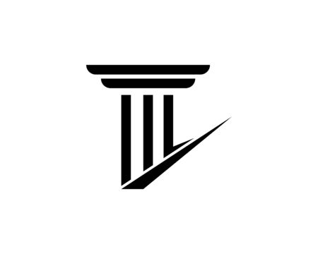 Pillar Logo Template. Column Vector illustration Designのイラスト素材