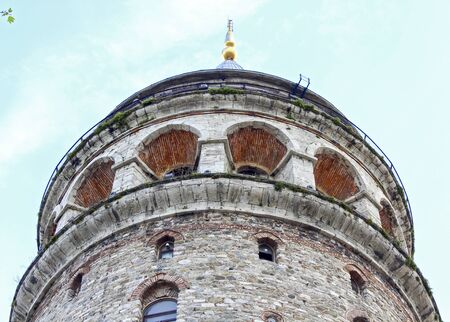 This is Galata tower which is one of the most famous place in Istanbul. The tower is famous with an adventurer who was flight from Europe to Asia without any modern equipment. He just used simple wings from textile and wooden structure. "の写真素材