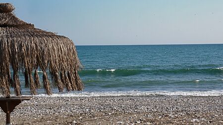 Umbrella at the beachの写真素材