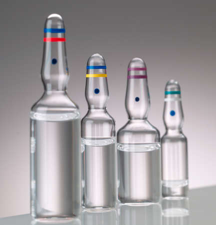 pharmaceutical vials and ampoules for Covid-19 Vaccineの写真素材