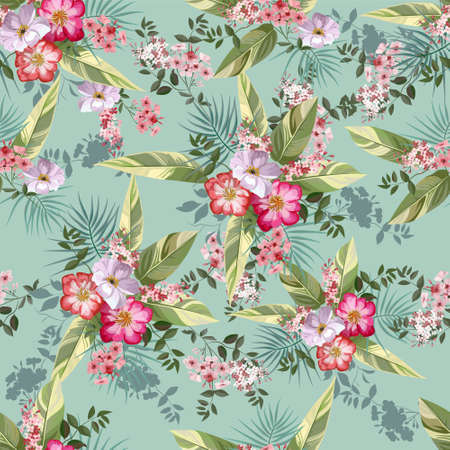 Flower seamless pattern vector illustrationのイラスト素材