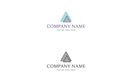 Triangle vector logo imageの写真素材