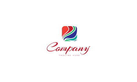 Color wave vector logoのイラスト素材