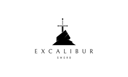 Excalibur vector logo imageのイラスト素材