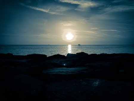 The Blue Moonlightの写真素材