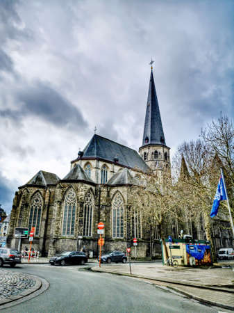 Belgium, Bruges City, Churchの写真素材