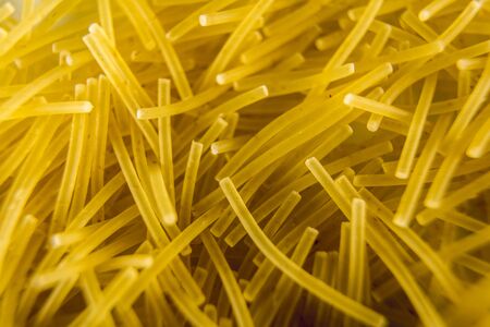 Noodle texture close up, macro photographyの写真素材