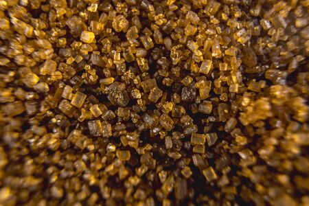 Detail of brown sugar with macro photography, food photographyの写真素材