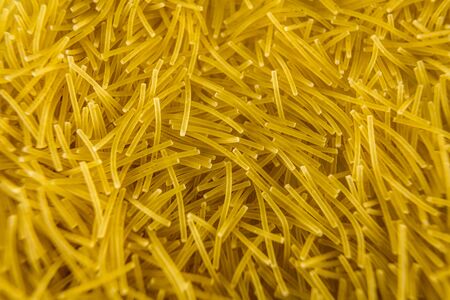 Soup noodles photographed with macro photographyの写真素材