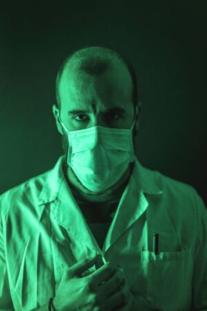 A doctor working on the coronavirus pandemic that has already arrived, Covid-19の写真素材