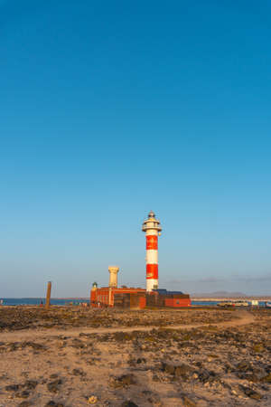 Faro Toston, Punta Ballena near the town of El Cotillo, Fuerteventura island, Canary Islands. Spainの写真素材