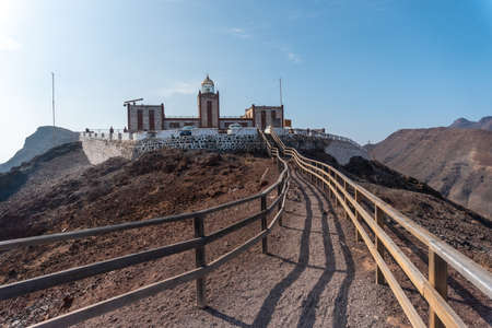 Entallada lighthouse in the municipality of Las Playitas, east coast of the island of Fuerteventura, Canary Islands. Spainの写真素材