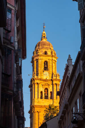 Cathedral of the Incarnation of the city of Malaga, Andalusia. Spainのeditorial素材