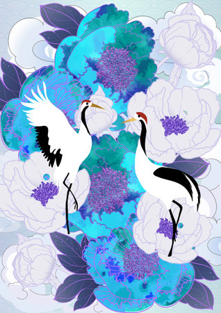 Chinese New Year of the Horse. Vector illustration of a Chinese New Year.の写真素材