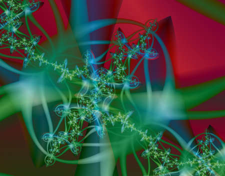 Green ringsの写真素材