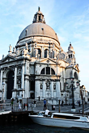 Basilica Santa Maria della Salute, Venice Italyの写真素材