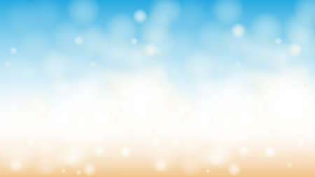 ocean beach bokeh horizontal abstract background eps10 vectors illustrationのイラスト素材