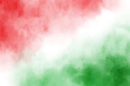 Christmas red and green watarcolor splash backgroundのイラスト素材