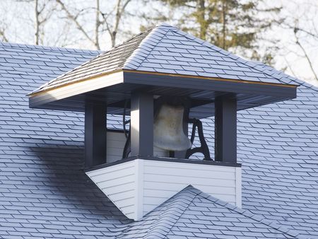 School Bell on a country school house in Northern Minnesotaの写真素材