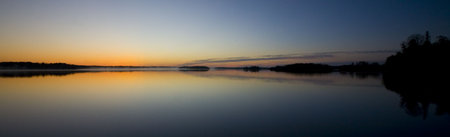 Awaiting dawn at island lake in Northern Minnesota