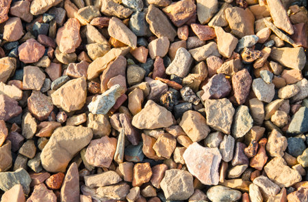 The texture of multicolored bricks. Close-up.