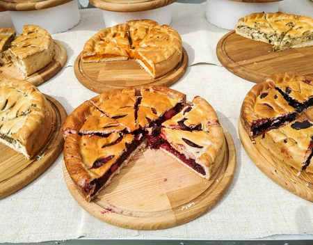 Pies with different fillingsの素材