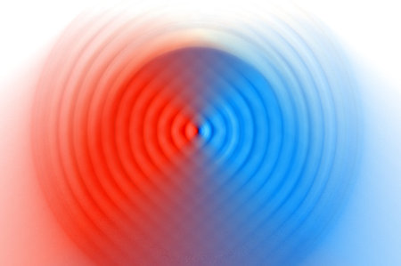 Abstract Background Of Spin Circle Radial Motion Blur
