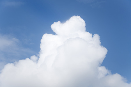 Close Up Of Clouds And Blue Skyの写真素材