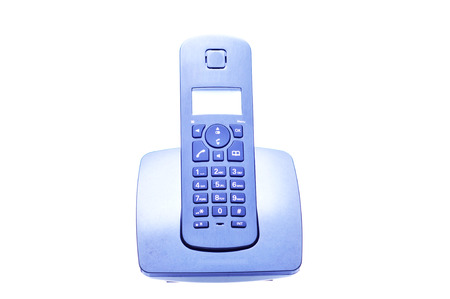 Cordless Phone Isolated On Whiteの写真素材
