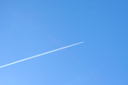 The vapor from a plane