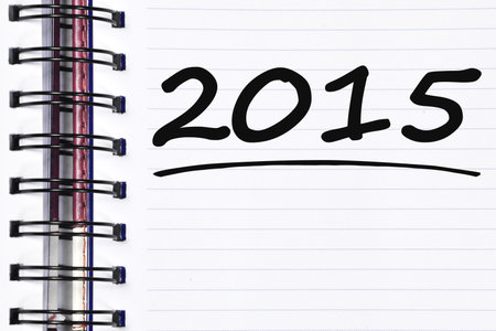 2015 words on spring note book.
