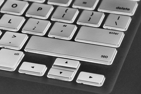 The computer keyboard button written word seo .の写真素材