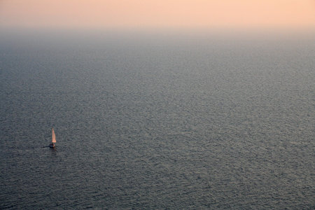 sunset on the sea
