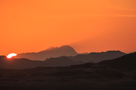 Clouds at sunsetの写真素材