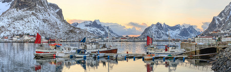 fishing towns in norwayのeditorial素材