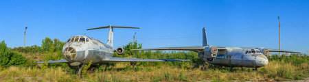 The State Aviation Museum of Ukraine Zhuliany, old Soviet planes