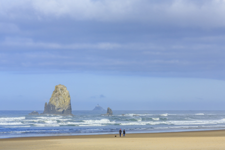 Canon beach, Oregon, USAの写真素材
