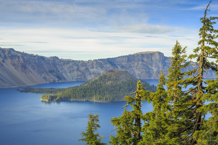 Crater Lake National Park, Oregon, USAの写真素材