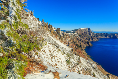 Crater Lake National Park, Oregon, USAの写真素材