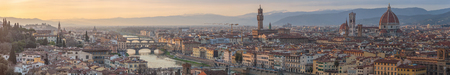 Florence at sunset, Italyの写真素材