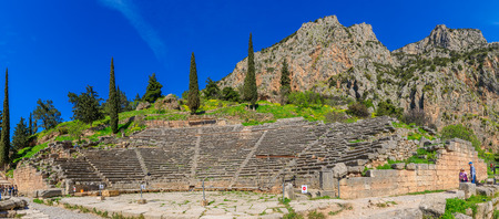 Delphi Archaeological Site, Ancient Greeceの写真素材