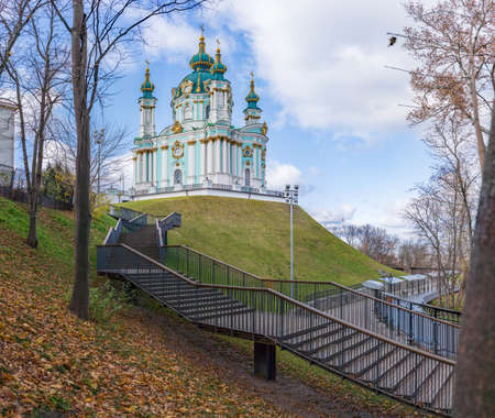 Church of St. Nicholas the Wonderworker in Kiev, Ukraine.の写真素材