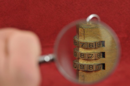 High power Magnifying glassの写真素材