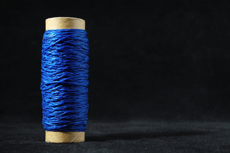 Roll of Twine isolated on a Black Background