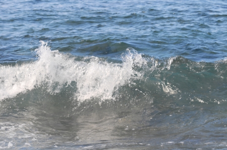 Very Strong Wave in the Blue Atlantic Oceanの写真素材